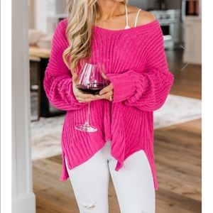 PinkLily black knit sweater